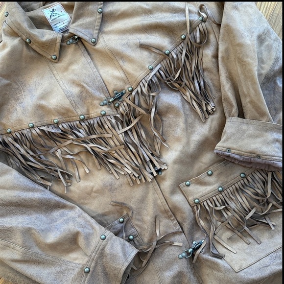 New Free People We The Free Knox Vegan Fringe Jacket Size L - Picture 8 of 8
